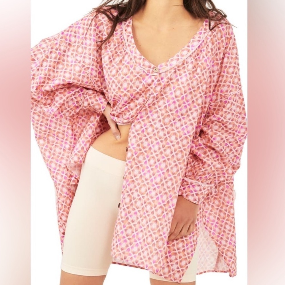 Free People Daydream Linen Blend
Sleep Shirt Size S